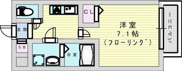 グランエクラ加島2の物件間取画像